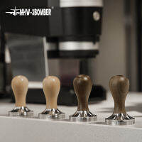 MHW-3ER 51มม. 58.35มม. ปรับเทียบ Espresso Tamper ไม้ Handle ฐานสแตนเลส Chic Home Barista กาแฟอุปกรณ์เสริม