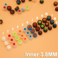 EMINEN 12pcs 3.8mm ยาง ทดแทน หูฟัง หูฟังอินเอียร์ หูฟัง เคล็ดลับหูซิลิโคน แผ่นรองหูฟัง