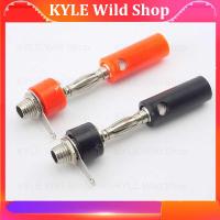 KYLE Wild Shop 1 Set 4mm Banana Plug Female Male Banana Socket Female Insert Connector Nickel Plated DIY