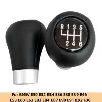 รถจัดแต่งทรงผมเกียร์ Shift Knob สำหรับ BMW 1 3 5 6 Series E30 E32 E34 E36 E38 E83 E46 E53 E60 E63 F30 E87 E90 E91 E92