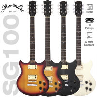 +เซ็ตอัพฟรี + Martin Lee SG100 กีตาร์ไฟฟ้า ทรง Revstar SG 22 เฟรต ไม้ป๊อปลาร์ ปิ๊กอัพ HH เคลือบเงา ** ประกันศูนย์ 1 ปี **