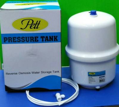 PETT / UNIPURE / HYDRO RO Pressure Tank ถังเก็บน้ำ / ถังความดัน 3.2 Gallon (12 ลิตร) + วาล์วน้ำ + ท่อน้ำ PE 2 ม. ใช้กับ เครื่องกรอง เครืองกรองน้ำ ro นะคะ
