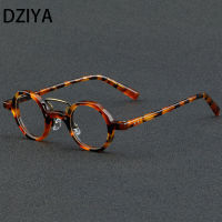 รอบ Vintage Acetate กรอบแว่นตาผู้ชาย Handmade แว่นตาคุณภาพสูงผู้หญิงรอบ Punk แว่นตา60636