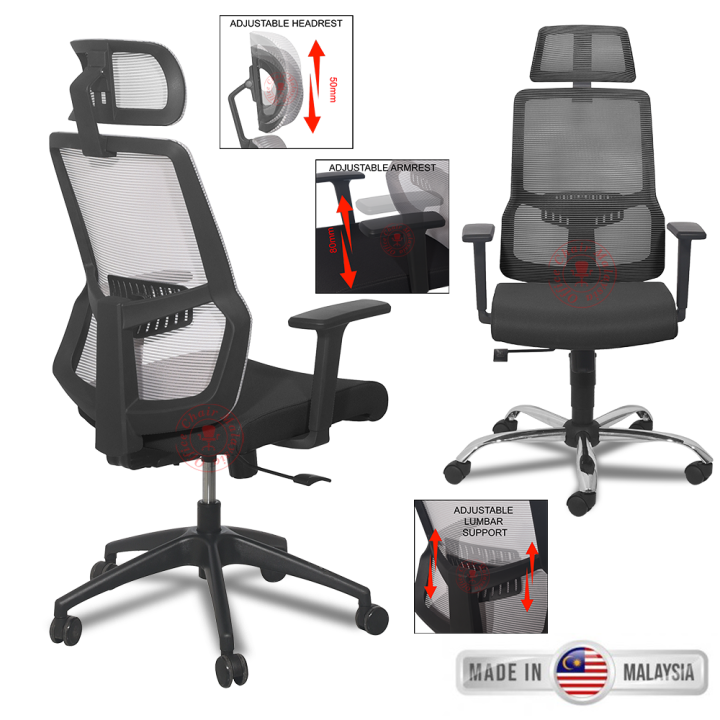 Mesh Office Chair / High Back / Medium Back / Office Furniture / Kerusi Pejabat / Kerusi Office