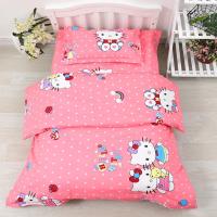 Kindergarten three-piece sheet 120 x 150 children mattress covers cartoon cotton sheets children bed is tasted