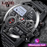 【LZ】 Lige Business Watch For Men Smart Watch AMOLED HD Screen Smartwatch Bluetooth Calling IP67 Waterproof Smart Bracelet Full Touch