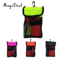 MagiDeal Scuba Diving Reel Bolt Snap SMB Safety Marker Buoy Mesh Gear Bag Equipment Holder Carry Pouch - Choice of Colors