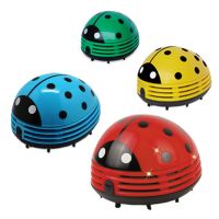 ❣▨☏ Home Office Desktop Cleaning Vacuum Cleaner Mini Ladybug Desktop Coffee Table Rubber Crumbs Vacuum Cleaner Table Dust Collector