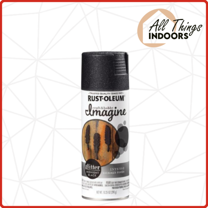 Rustoleum Imagine Craft&Hobby Intense Midnight Black Glitter Spray
