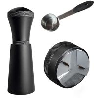 WDT Espresso Distribution Tools - 53mm Stainless Steel Coffee Distributor with 0.35mm Needles Stirrer &amp; 1 Coffee Scoop