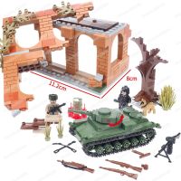 บล็อคก่อสร้าง WW2ทหารมีฉากประกอบรถถังจู่โจม Moc บ้านอาวุธอุปกรณ์ต่อสู้กับแบบจำลองของเล่นเด็กผู้ชายของขวัญ