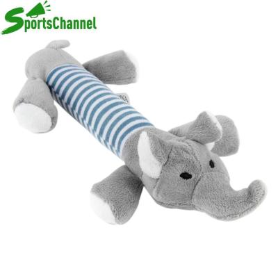 Pet Puppy Chew Squeaker Squeaky Plush Sound Ball For Dog-Elephant