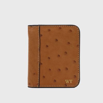 Luxury Exotic Ostrich Skin Wallet Women Bifold Short Wallet Ostrich Leather Men Wallet Credit Card Wallet