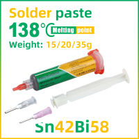 【YY】Needle-tube Type Lead-free Low Temperature Solder Paste Sn42Bi58 Melting Point 138℃ Patch Repair Low Temperature Solder Paste