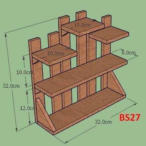 ชั้นวางของอเนกประสงค์-ชั้นไม้-ชั้นวางของ-ชั้นวางต้นไม้-วงกระถาง-bs27-1-เคลือบแลคเกอร์-ส่งจากกรุงเทพ