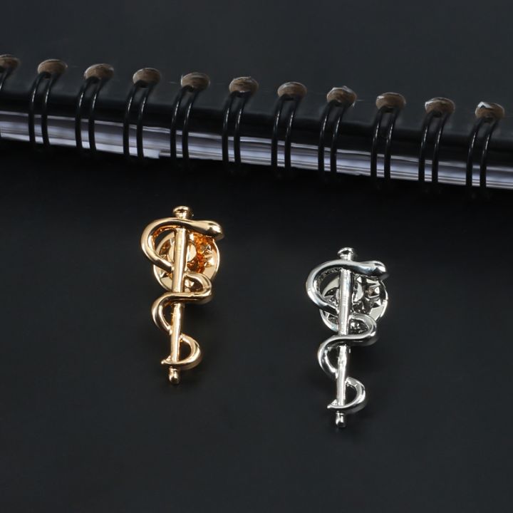 yf-new-organization-logo-brooch-snake-caduceus-pins-doctor-badge-jewelry