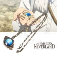 【hot】☞❈┇  The Promised Neverland Anime Colar para Homens e Mulheres Amuleto Emma Pingente de Olho De Metal Presente Acessórios Carro