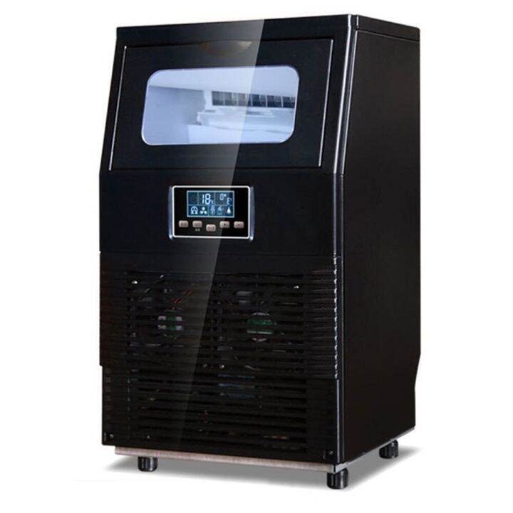 Automatic Ice Maker Machine 50KG Water Inlet Ice Maker Desktop Commercial Cube Ice Machine