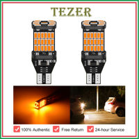 TEZER 2Pcs ไฟสัญญาณรถ T15 W16W หลอดไฟ LED T10 W5W 4014ไฟ LED Canbus ไม่มีข้อผิดพลาดสีขาว DC 12V ย้อนกลับไฟถอยหลัง