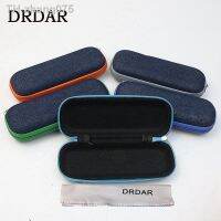 With Dust-Free Mirror Cloth 2022 New High Quality Denim Canvas Zipper Blue Soft Glasses Box Fashion Men Durable Sunglasses Case