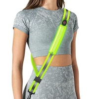 LED Reflective Belt Sash for Walking At Night,Rechargeable LED Light Up Running Belt for Runners Walkers