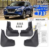 Front Rear Set Molded Car Mud Flaps For Nissan Rogue X-Trail T33 2021 2022 Mudflaps Splash Guards Mud Flap Mudguards Fender 4pcs