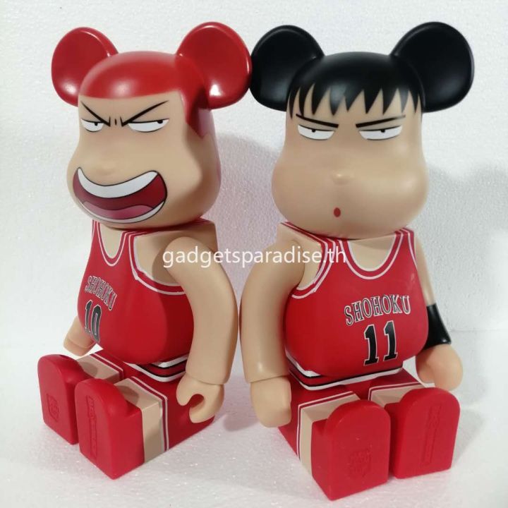 ฟิกเกอร์-bearbrick-400-slam-dunk-hanamichi-sakuragi-rukawa-kaede-bearbrick-28-ซม