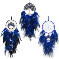 Dream Catchers Tree Of Life Girl Heart Dream Catcher Feather เครื่องประดับ Feathers พร้อมไฟสาวตกแต่งห้องนอน Dreamcatcher