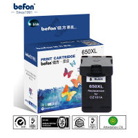 【Popular】 Befon ทดแทนได้สีดำขนาด650 XL สำหรับ650หมึก HP650สำหรับ Deskjet 1015 1515 2515 2545 3515 2645