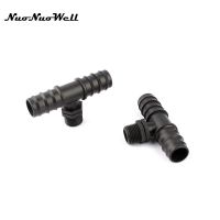 3pcs NuoNuoWell  1/2" Thread to 25mm Barbed Tee Hose Connector Micro Irrigation Water Splitter Garden Veg Plot Drip System Watering Systems  Garden Ho