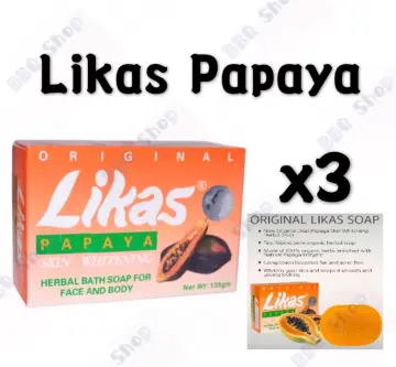 (3PCS) Likas Papaya Soap 135g | Lazada PH