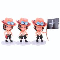 One Piece Ace Luffy Handmade Cartoon Full Set Q version empress anime car doll action figure ornaments