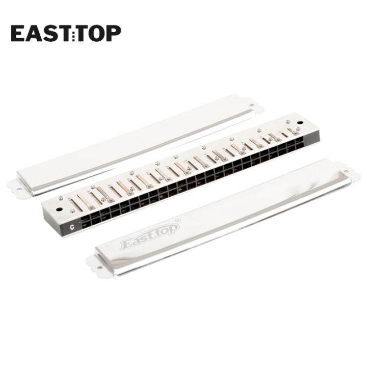 easttop-t2403-24-hole-tremolo-harmonica-c-key-good-air-tightness-professional-harmonica-musical-instruments