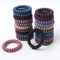 【CW】 1PC New Frosted Wire Hair Rope Seamless Ponytail Elastic Rubber Band Accessories