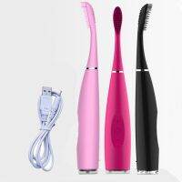 [Hot Sale] USB ชาร์จ SiliconeToothbrush ไฟฟ้า OralDental ฟัน WhiteningDeep ทำความสะอาดแปรงฟัน20 814