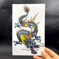 【hot】❃◄  Chinese Big Colorful Fake Stickers Men Arm Temporary Tatoos Flash Decals Tattos