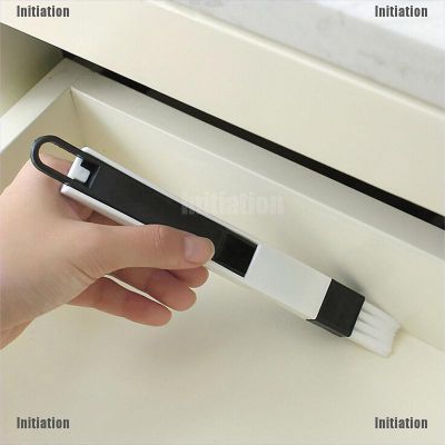 Initiation 2 In 1 Polished Window Track Cleaning Brush Keyboard Nook Cranny Dust Shovel