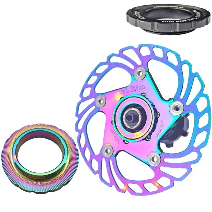【Emiif】Bicycle Center Lock Disc Brake Hub Rotor Lockring For 9mm