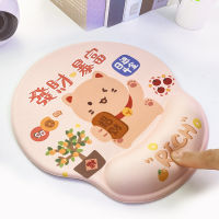 แผ่นรองเมาส์ซิลิโคนที่ป้องกันข้อมือ Mouse Pad Kartun สร้างสรรค์แบบตรงที่วางมือบนคีย์บอร์ดสาวน่ารักสำนักงานอย่างหนา