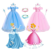 5-12Years เด็ก Shoulderless ลูกไม้ดอกไม้ผีเสื้อ Cinderella ชุดเจ้าหญิง Elegant Girls พิธีโอกาสพรหมชุด...