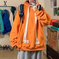 YIPINYOUYOU丨Hoodie Webbing Drawstring ฤดูหนาวใหม่หลวมแฟชั่นขนแกะเสื้อคู่