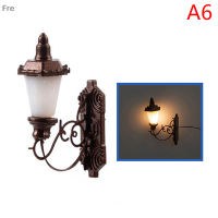 Fre 1:87 Miniature LED lamppost Wall Light รุ่น DIY Micro Landscape สถาปัตยกรรม