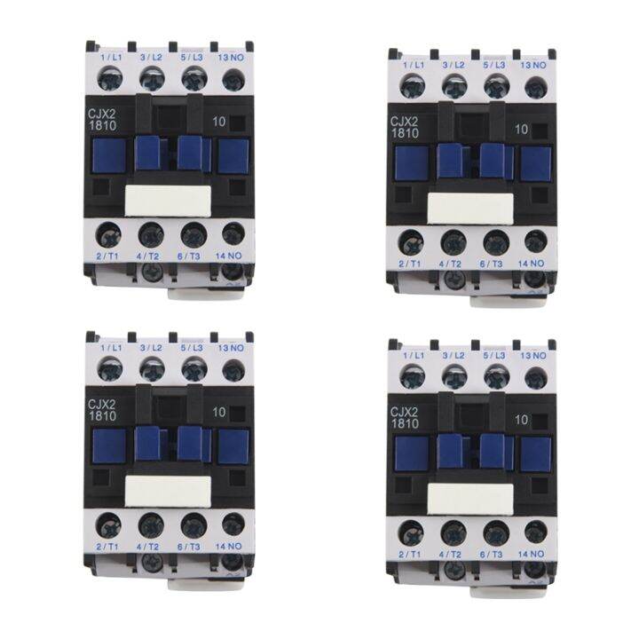 4X Power AC Contactor 1NO AC 220V 50/60Hz Coil Motor Starter Relay 32A