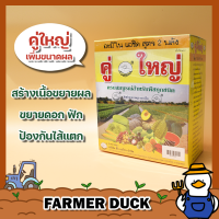 คู่ใหญ่ ปุ๋ยน้ำ ฮอร์โมน ชุดบำรุงผลใหญ่ ขยายหัว ขยายฝัก ขยายผล เพิ่มน้ำหนักผล ป้องกันไส้แตก สร้างเนื้อ ยาเป็ด บรรจุ 250/500/1000 ซีซี