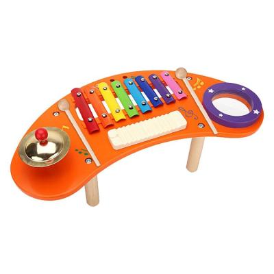 Wooden Xylophone for Kids Colorful Hand Knock Xylophone Set Rhythm Cymbals Drums Xylophones Educational Sensory Learning Toys for Children Boys chic