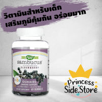 Natures Way Sambucus for Kids Standardized Elderberry Gummies 60 Gummies