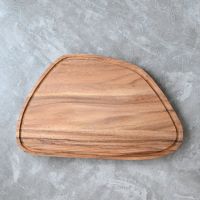 MARBLE CUTTING BOARD L WITH GROOVE (ACACIA)