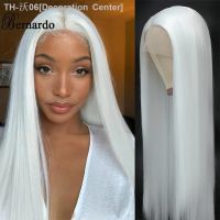 Bernardo Synthetic Long Straight Wig For Black Women White Wigs For Women Cosplay Glueless Lace Front Heat Resistant Fiber Hair [ Hot sell ] Decoration Center