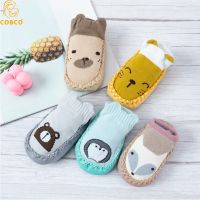 2023 Baby Socks With Rubber Soles Infant Baby Girls Boys Shoes Spring Autumn Newborn Floor Non-slip Toddle Soft Cartoon Sock