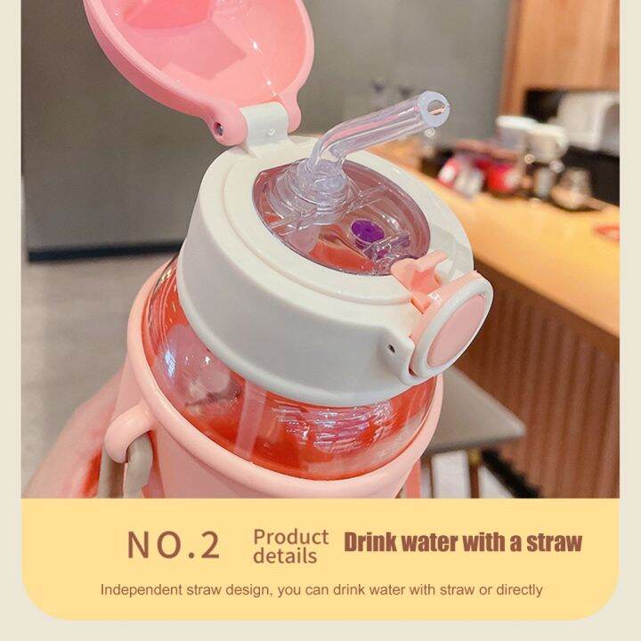 ร้อนเด็กน้ำ-sippy-ถ้วยซิลิโคนกระเป๋าเด็กถ้วยน่ารักฟาง-bounce-กีฬาถ้วยน้ำ-leakproof-เด็ก39-s-ขวดน้ำ